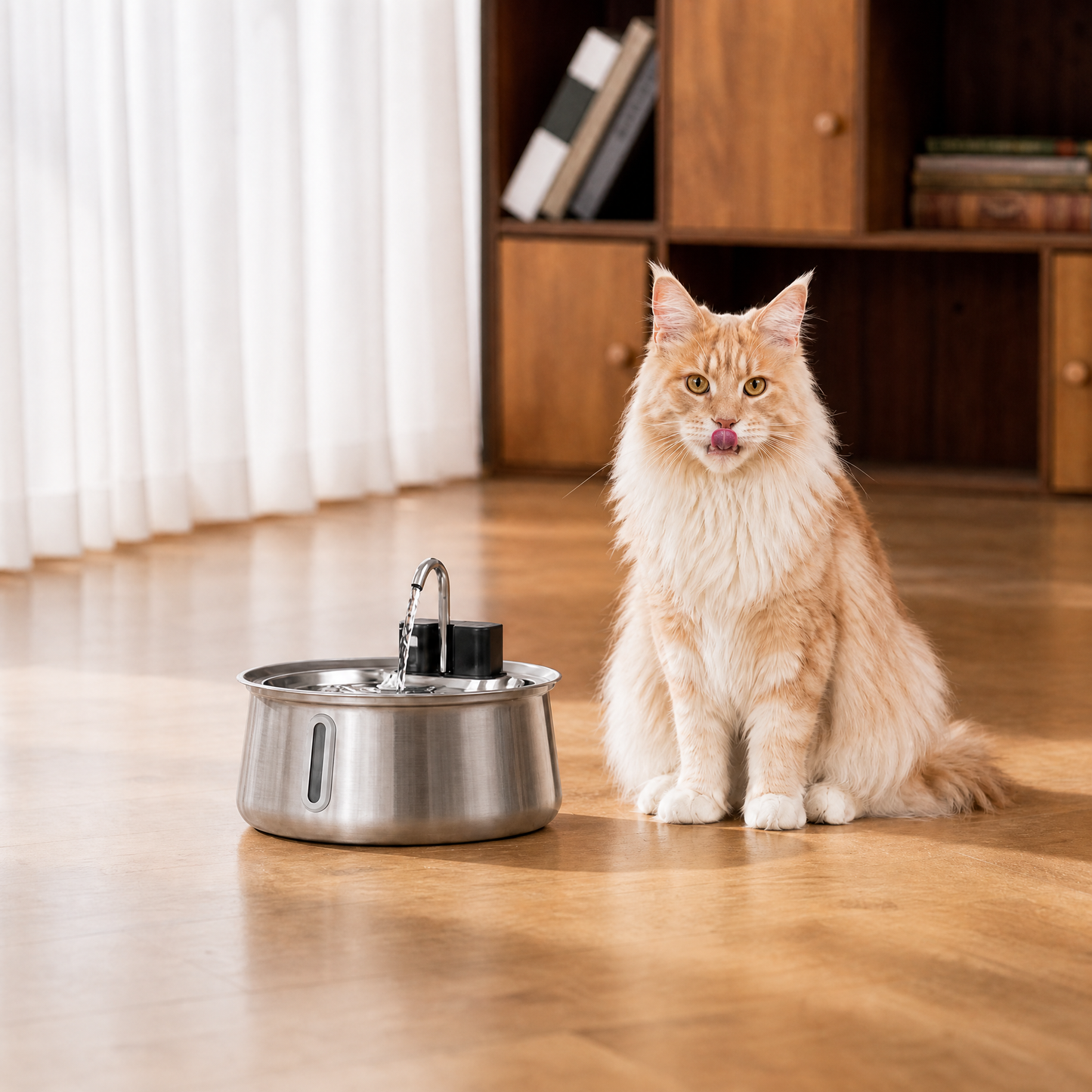 PurrWell™ Vannfontene i Rustfritt Stål